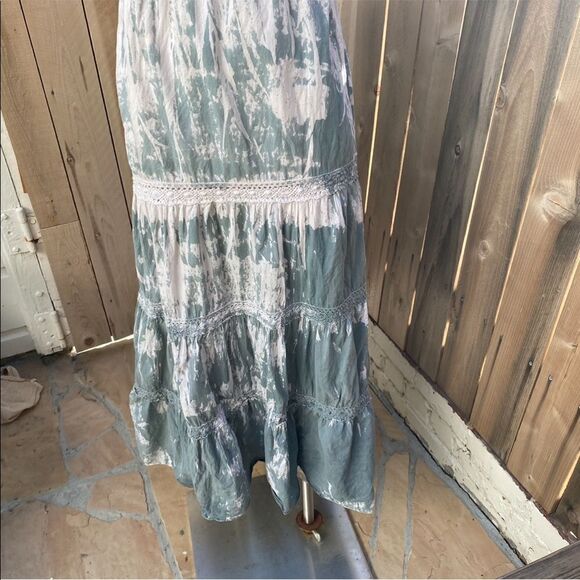 Bebe tie dyed strapless smocked top Maxi dress size XS - Picture 4 of 8